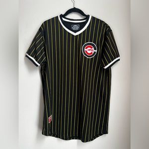 Men’s black and yellow baseball style jersey DEADSTOCK!